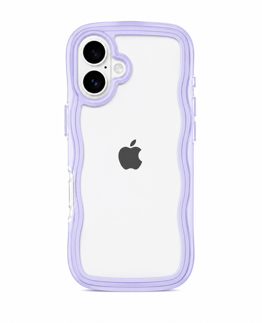 Lavender Wave Clear Case for iPhone 17