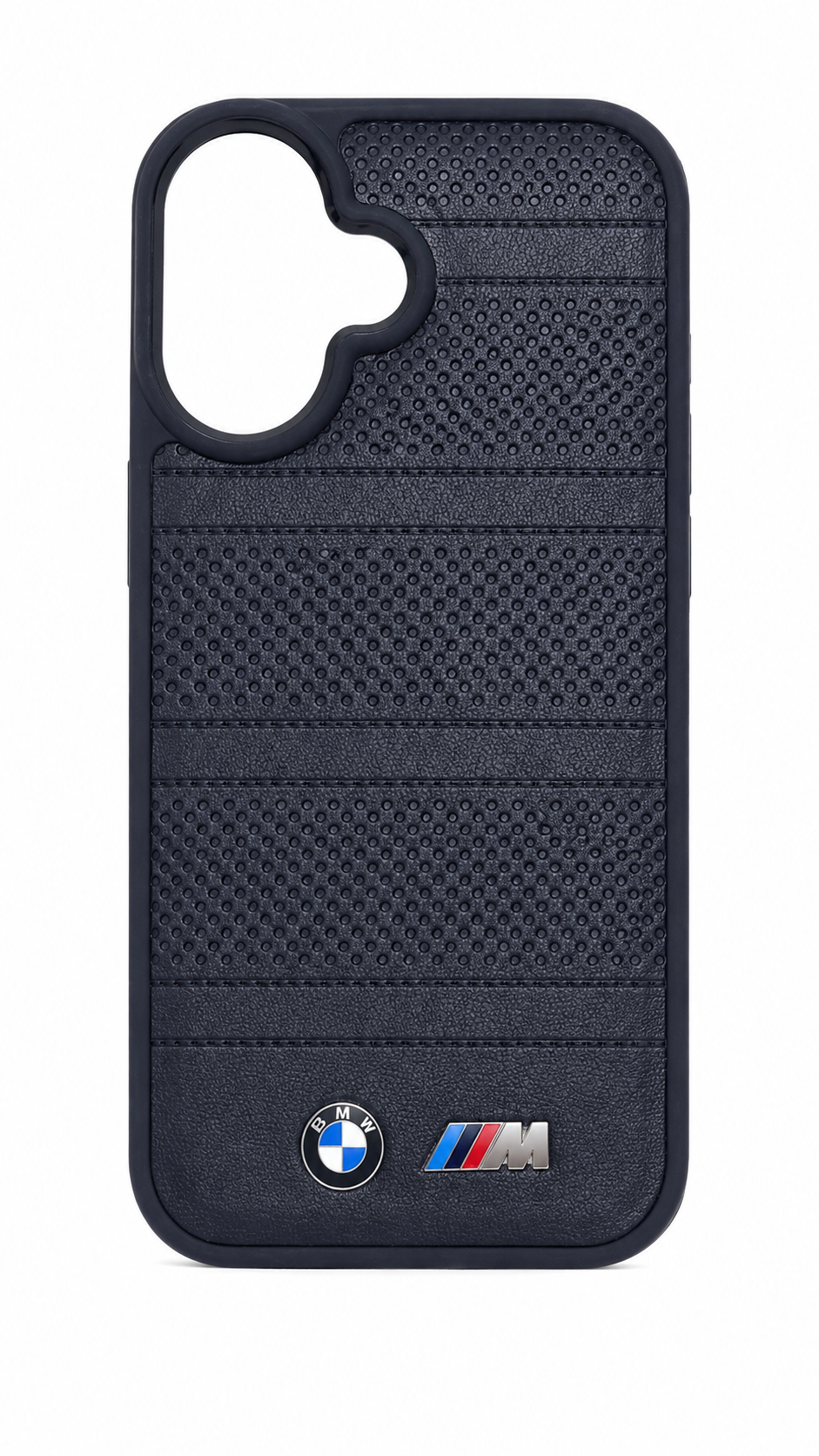 BMW M Performance Embroidered Leather Case for iPhone 16
