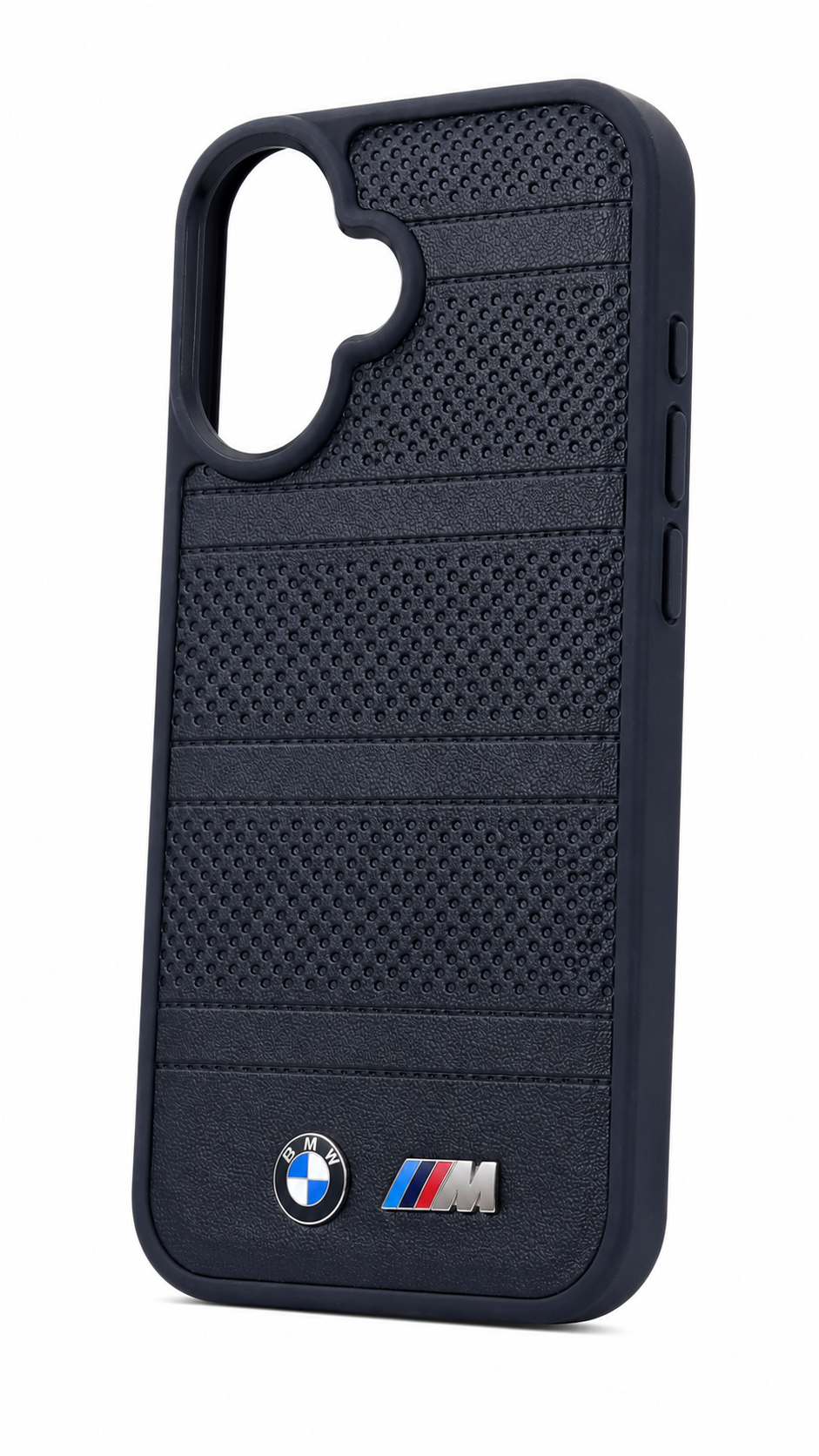 BMW M Performance Embroidered Leather Case for iPhone 16