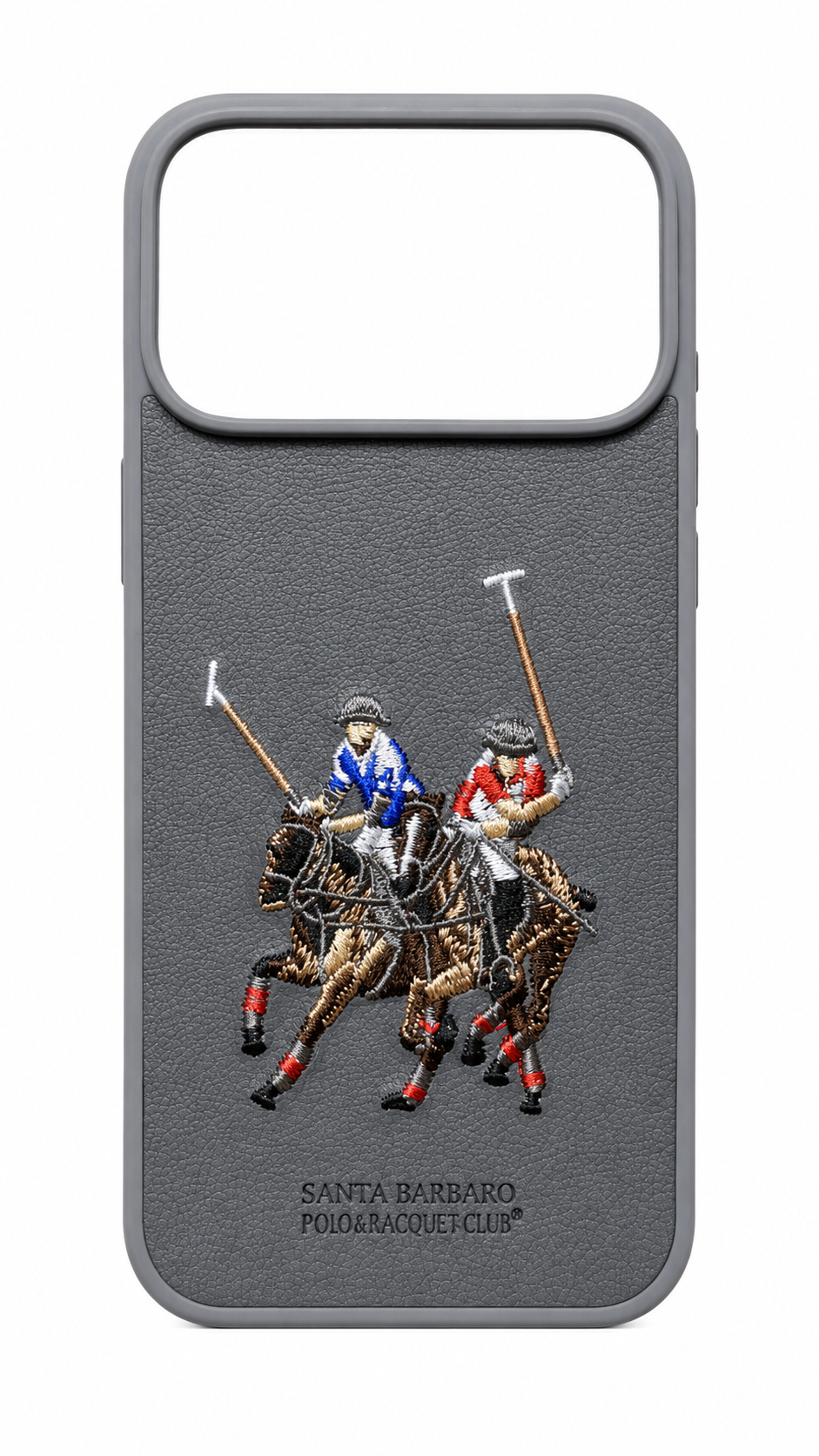 Santa Barbaro Premium Embroidered Horse Leather Case for iPhone 17 pro max