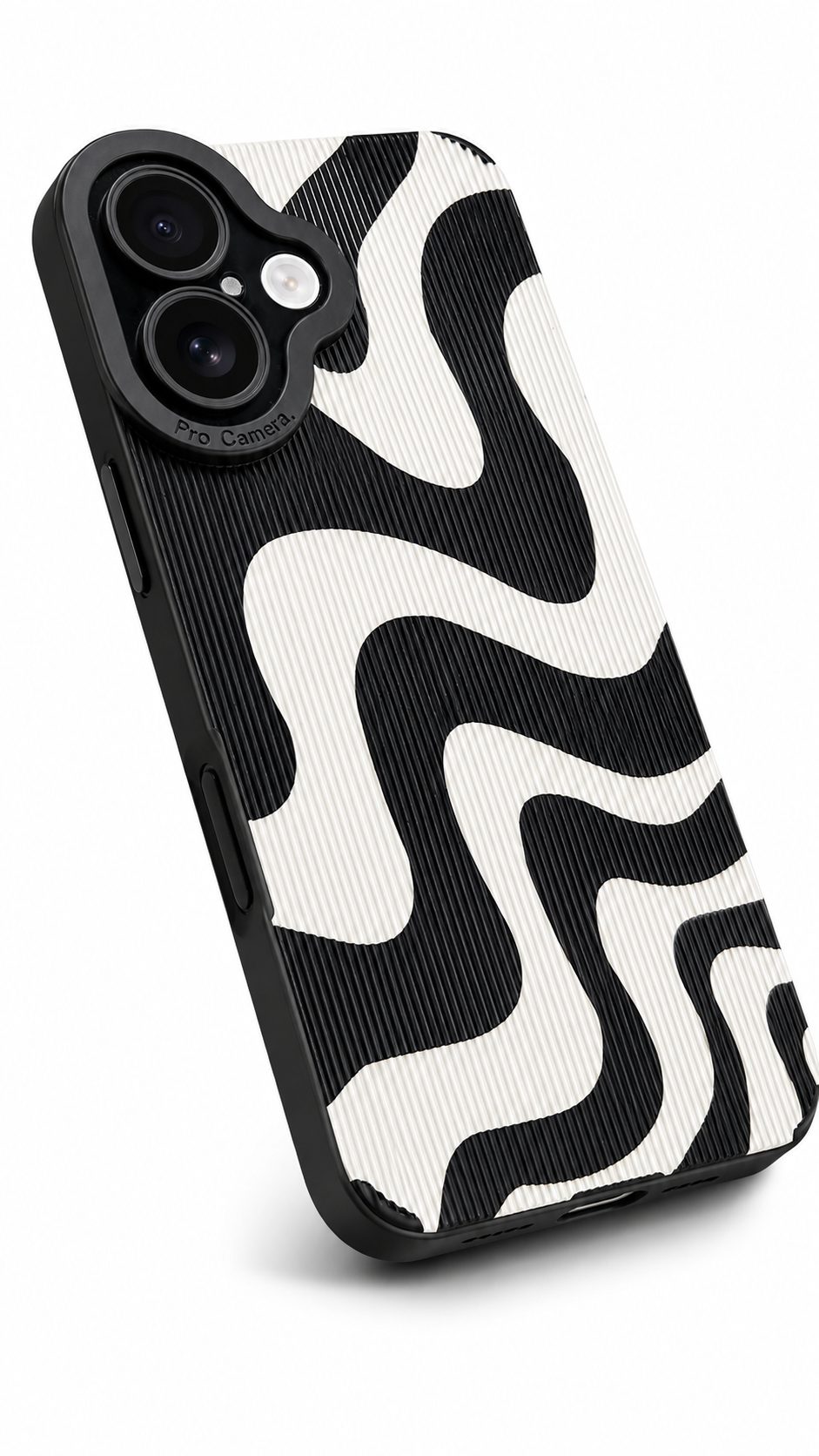Abstract Wave Pattern Premium Protective Case for iPhone 16